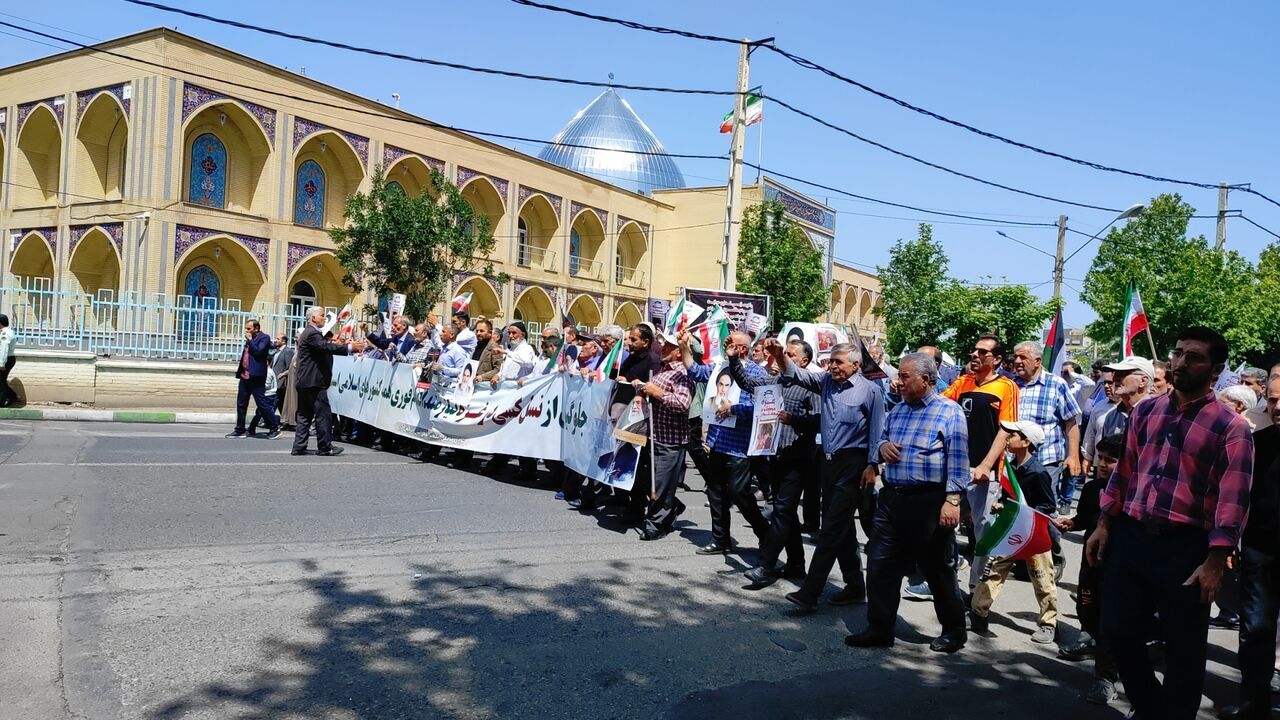 نمازگزاران ارومیه جنایات رژیم صهیونیستی در رفح را محکوم کردند