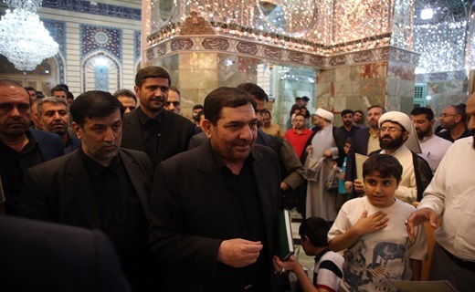 تشرف سرپرست ریاست جمهوری به زیارت حرم حضرت معصومه(س)