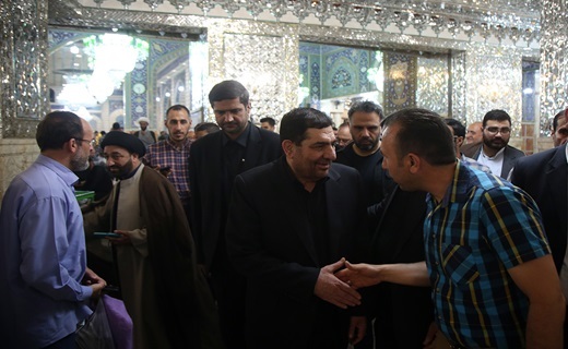 تشرف سرپرست ریاست جمهوری به زیارت حرم حضرت معصومه(س)
