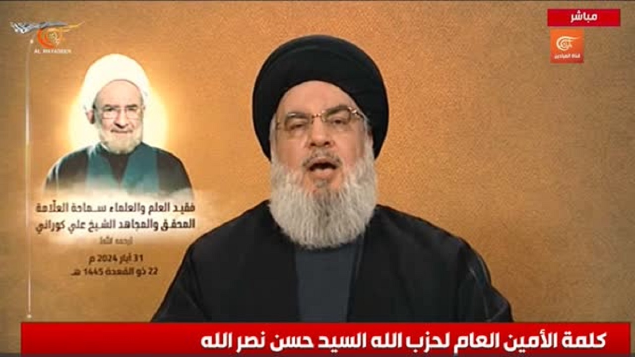 نصرالله: به رسمیت شناخته شدن کشور فلسطین از برکات طوفان‌الاقصی است