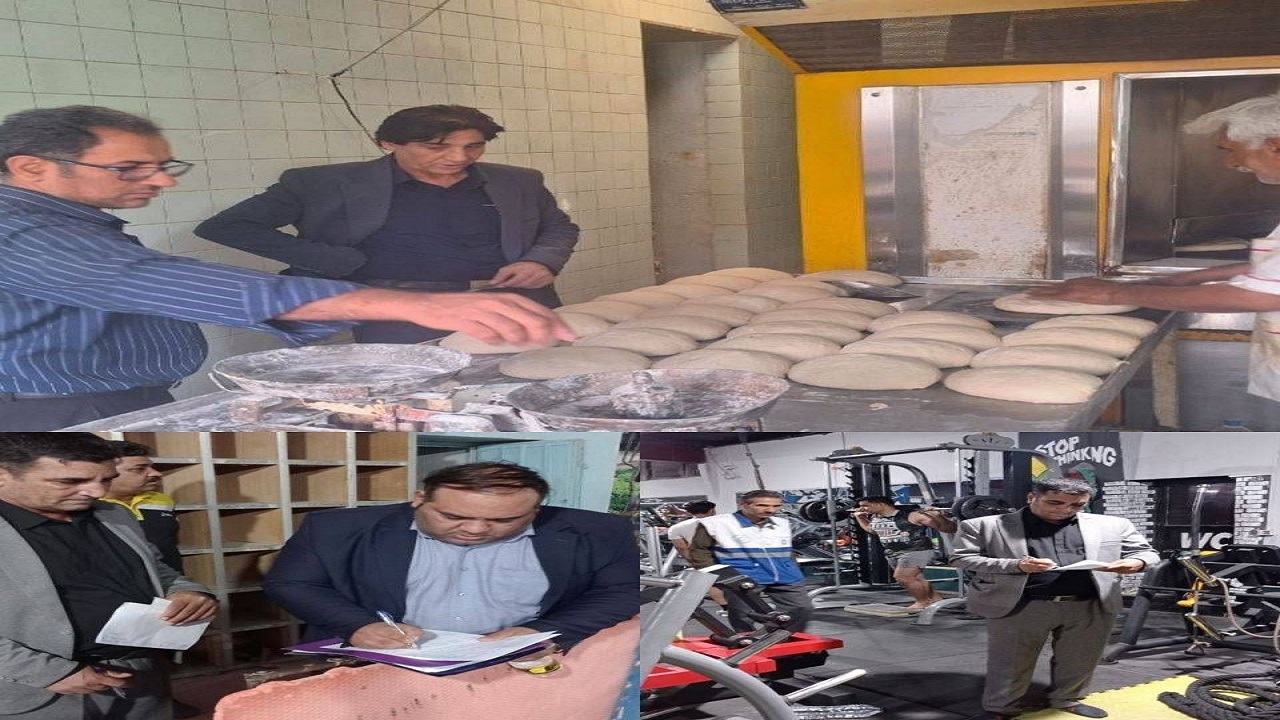 تشکیل ۶ پرونده تخلف برای تعدادی ازاماکن ورزشی و خبازی