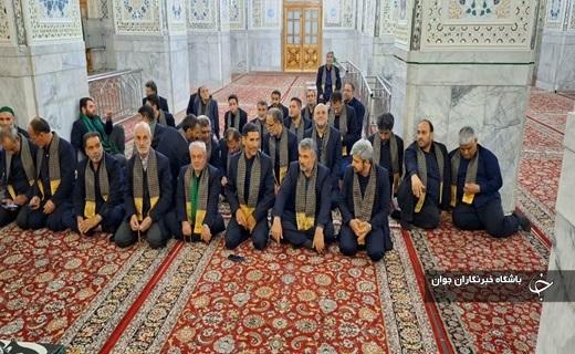 سوگواری خادمان حرم امامزاده موسی مبرقع(ع) قم در فراق رئیس جمهور شهید