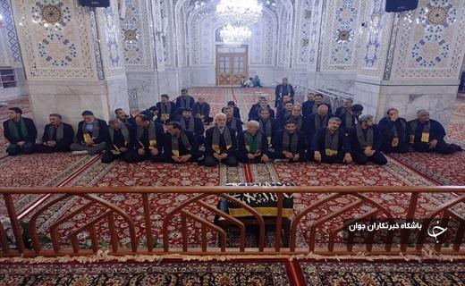 سوگواری خادمان حرم امامزاده موسی مبرقع(ع) قم در فراق رئیس جمهور شهید