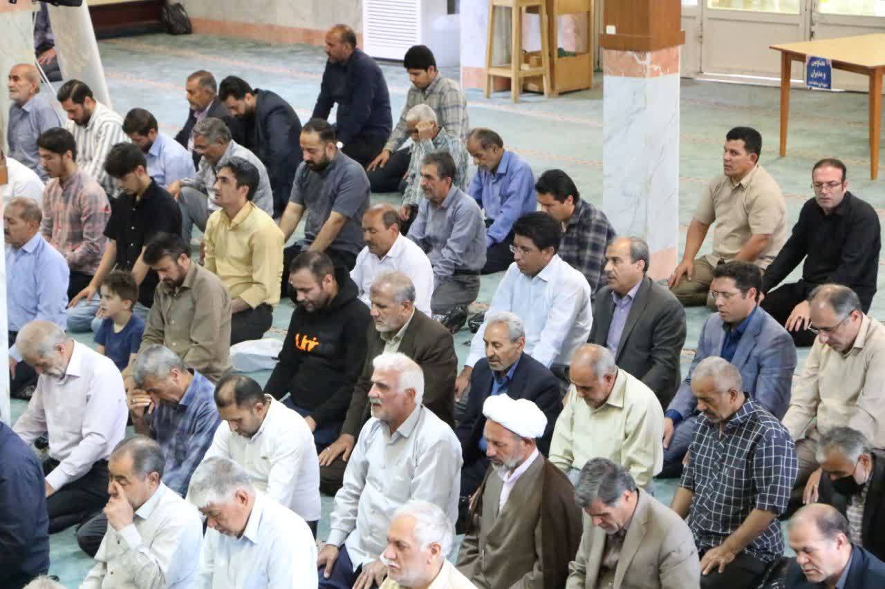 اقامه نماز جمعه در ماهدشت و حمایت از مردم مظلوم فلسطین