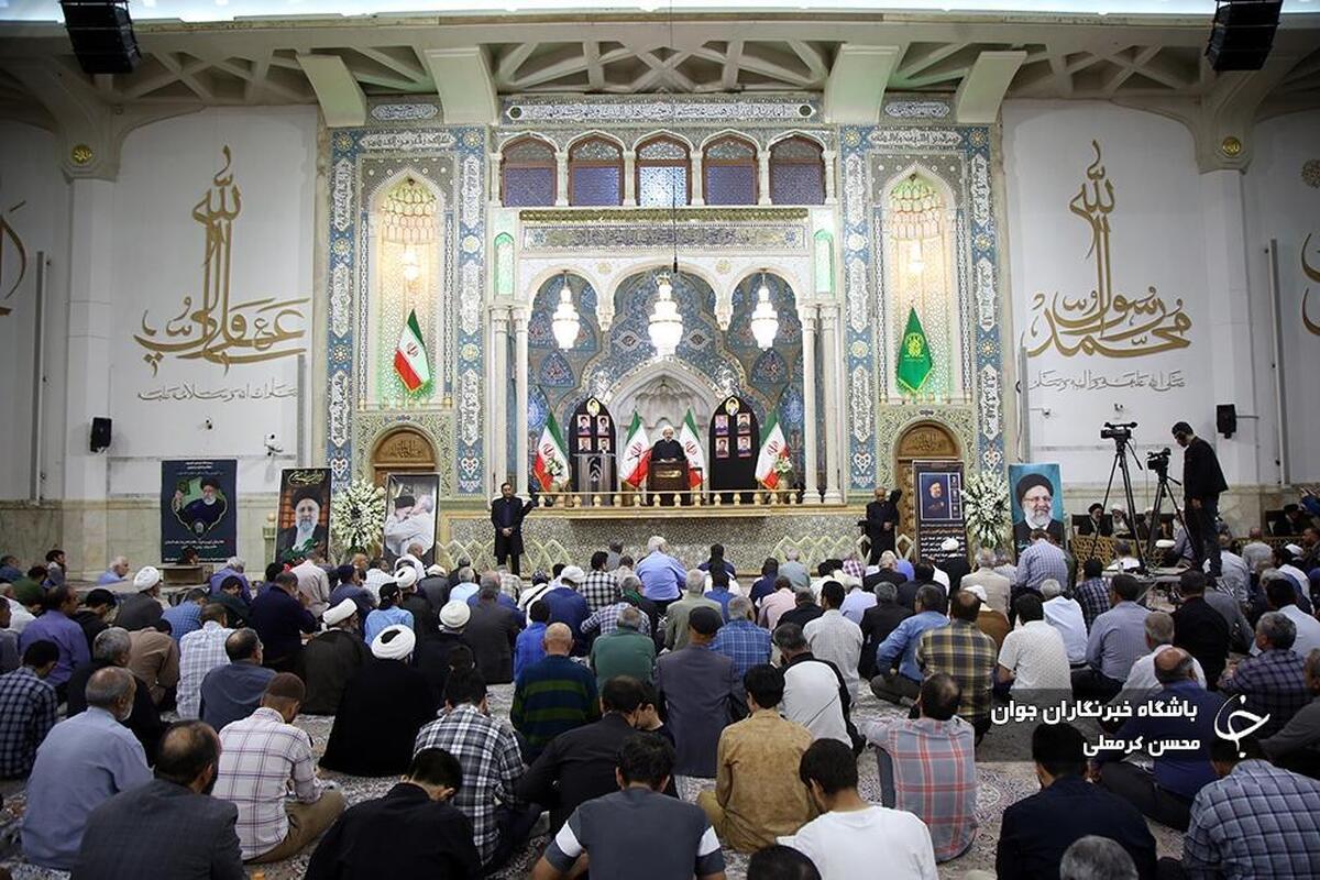 وداع با پیکر شهید مدافع حرم نورالله نوری در قم