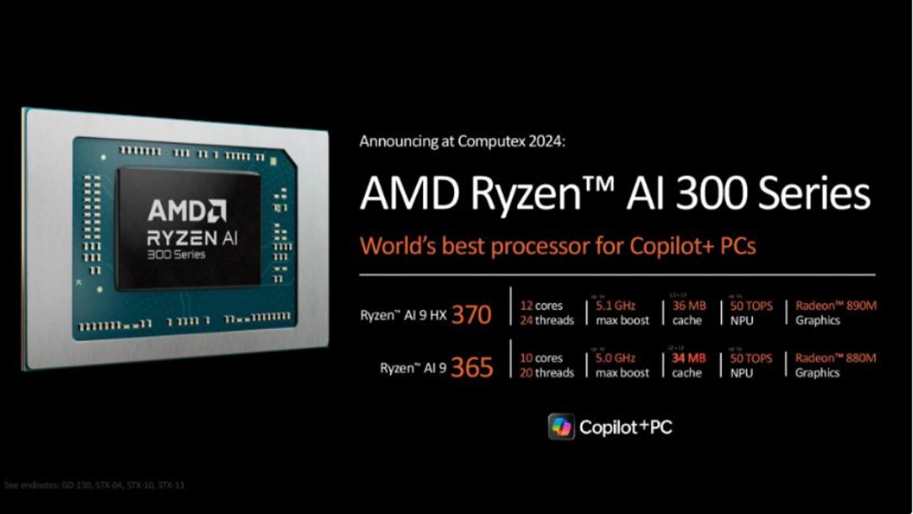 پردازنده‌های پرهیاهو Ryzen AI 300 از راه رسیدند
