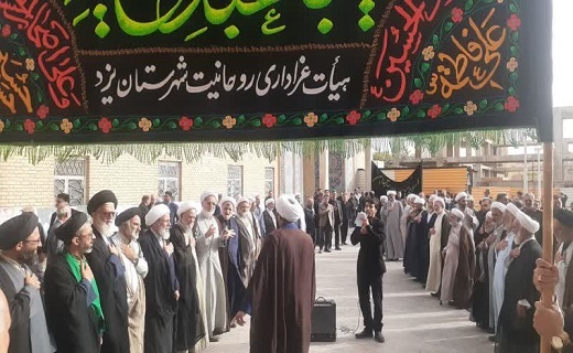برگزاری مراسم بزرگداشت شهدای قیام ۱۵ خرداد در یزد +عکس