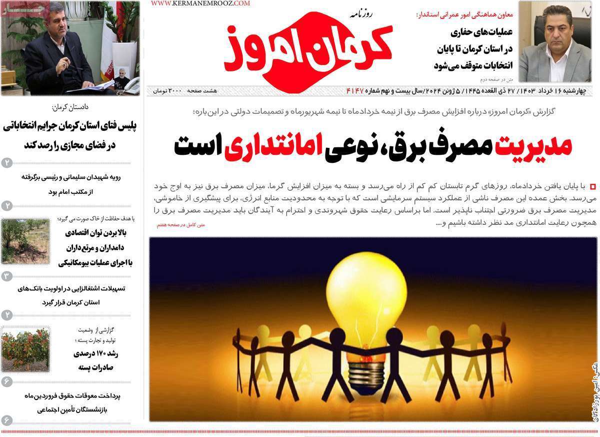 روزنامه کرمان امروز