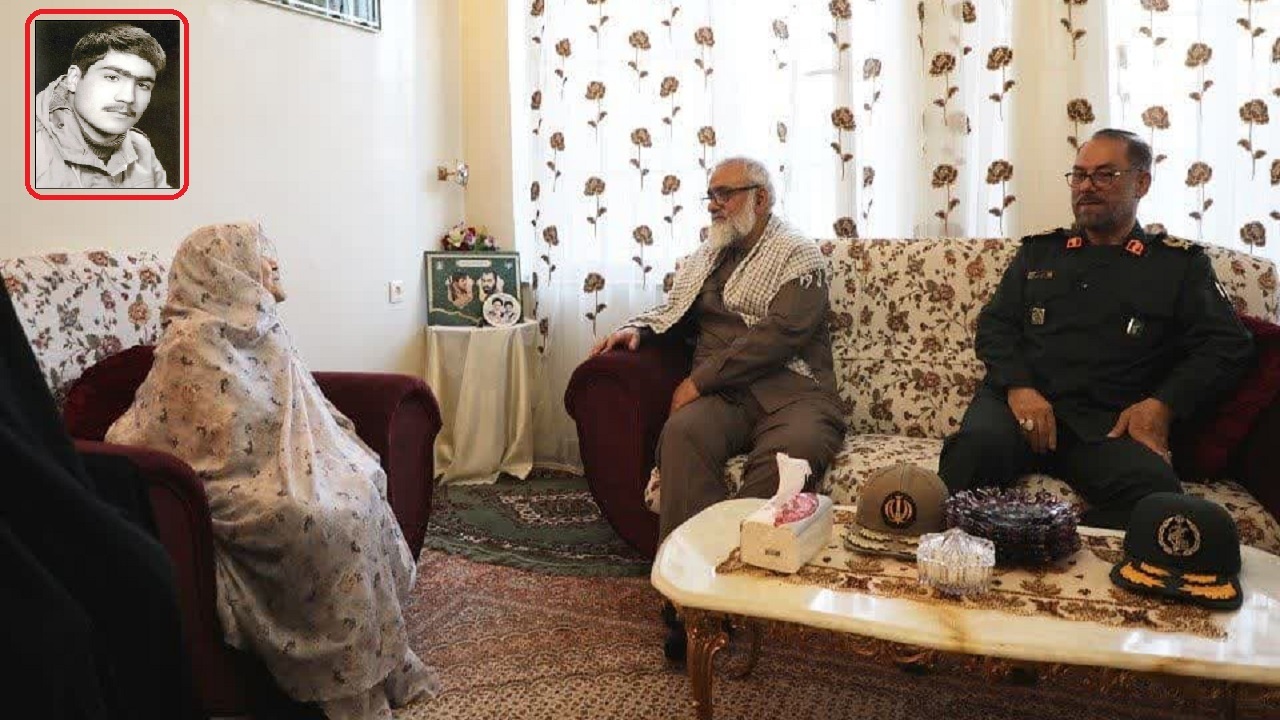 دیدار فرمانده بسیج با مظلوم‌ترین مادر شهید