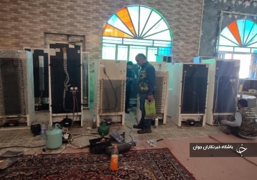 تعمیر و گازگیری بیش از ۱۰۰ وسیله برقی و سرمایشی خانواده&zwnj;های نیازمند در هفتکل