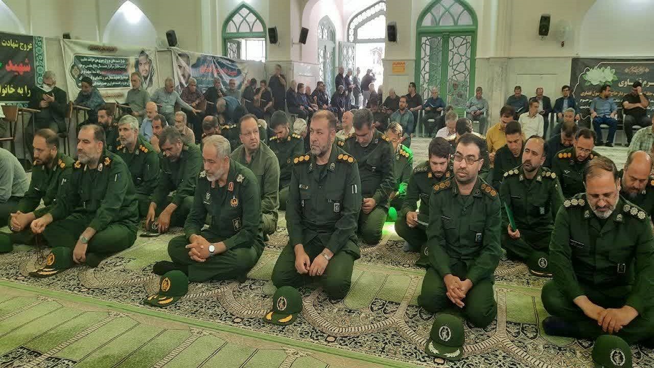 مراسم بزرگداشت سردار حاج عبدالرسول قضاوی در محله سپاهان شهر اصفهان