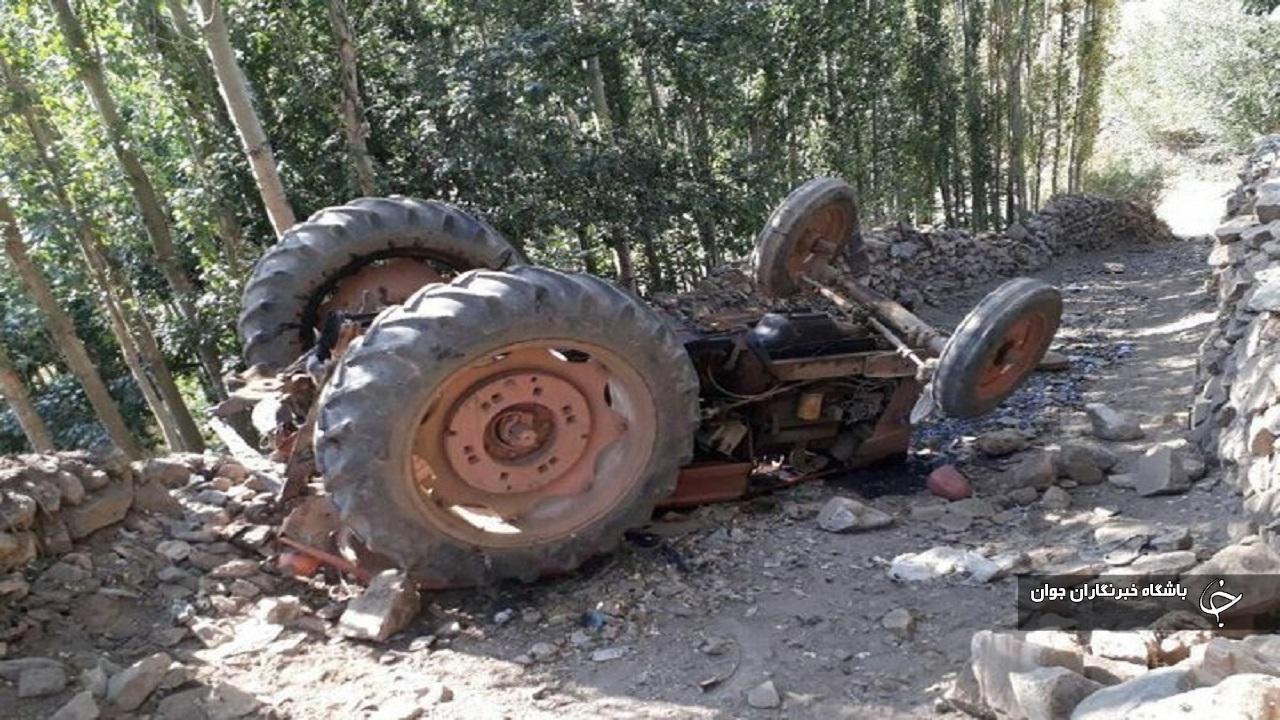 یک مرد روستایی در خلیفان بر اثر واژگونی تراکتور جان‌باخت