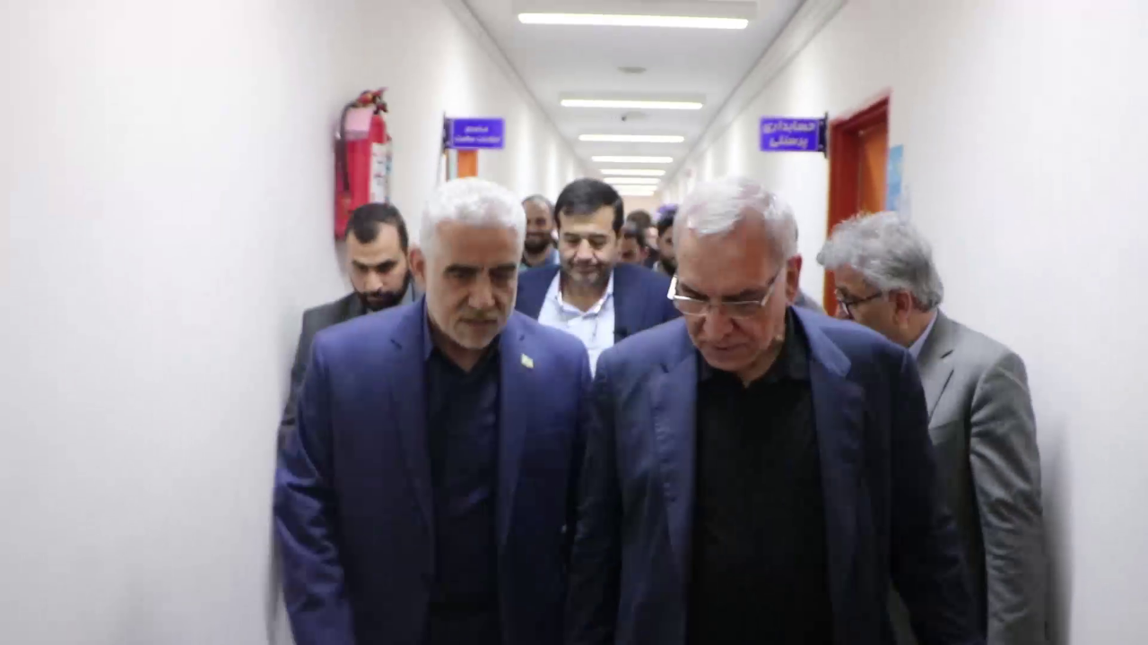 بازدید وزیر بهداشت از طرح توسعه بیمارستان انزلی