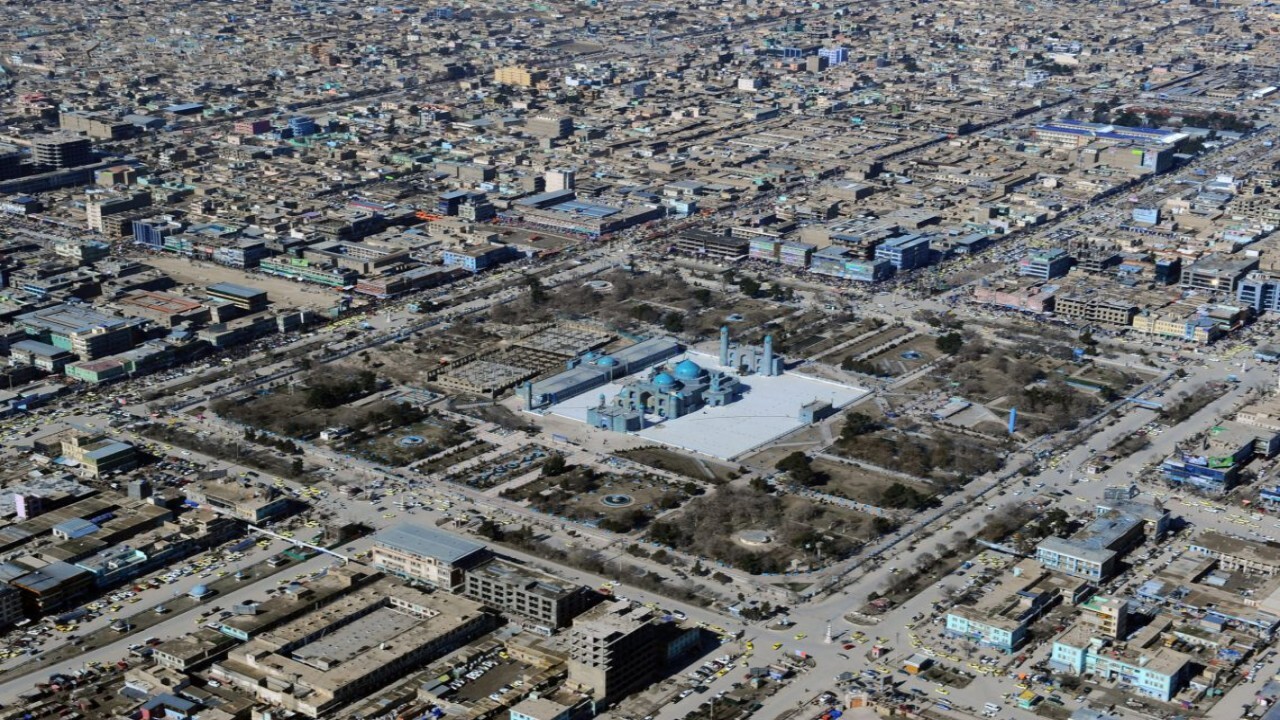 وقوع آتش‌سوزی در مزارشریف