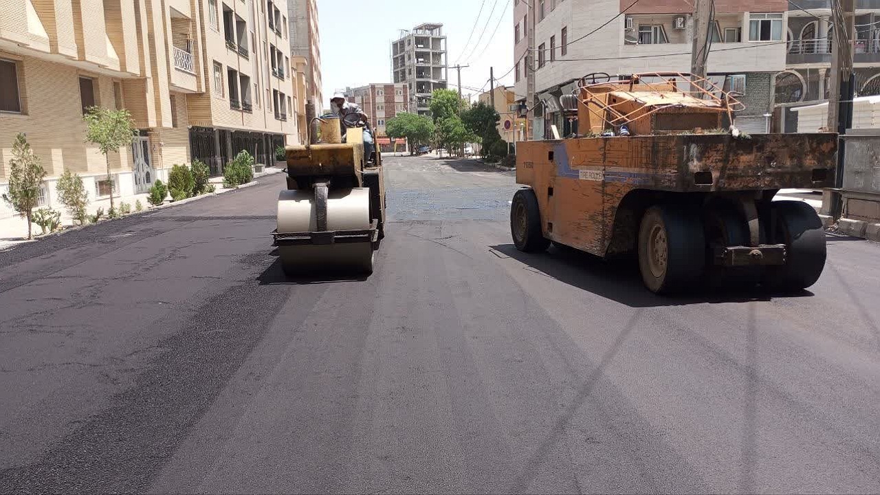آسفالت بیش از ۱۴۵ هزار مترمربع از معابر اصلی شهر کرمان