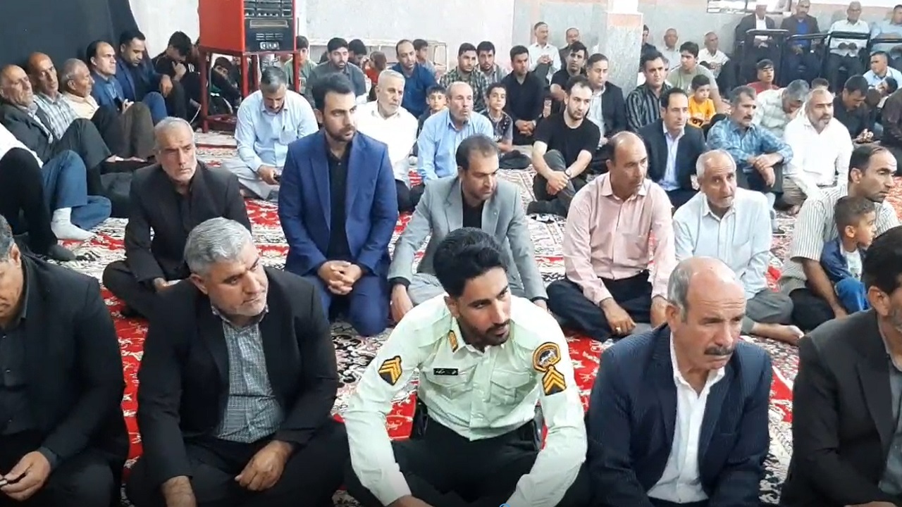 مراسم عزاداری مردم شهر سوری در سوگ رئیس جمهور شهید و همراهانش + تصاویر