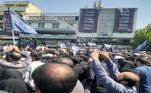 مراسم تشییع شهدا
