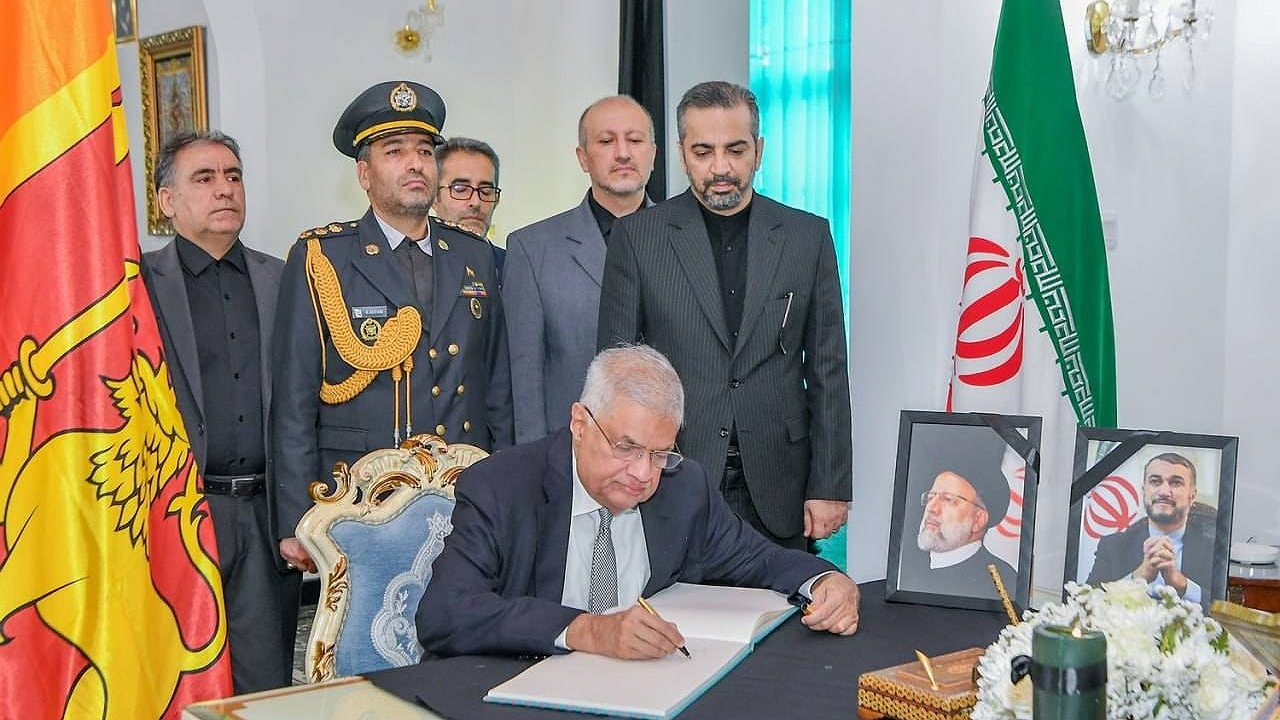 حضور رئیس جمهور سریلانکا در سفارت ایران