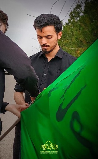 برپایی موکب مردمی شهدای فاطمیون در قم + تصاویر