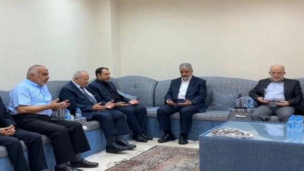 حضور «خالد مشعل» در سفارت ایران در دوحه
