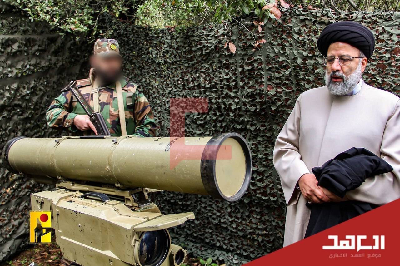انتشار تصاویر حضور شهید رئیسی در پایگاه حزب الله لبنان برای نخستین بار