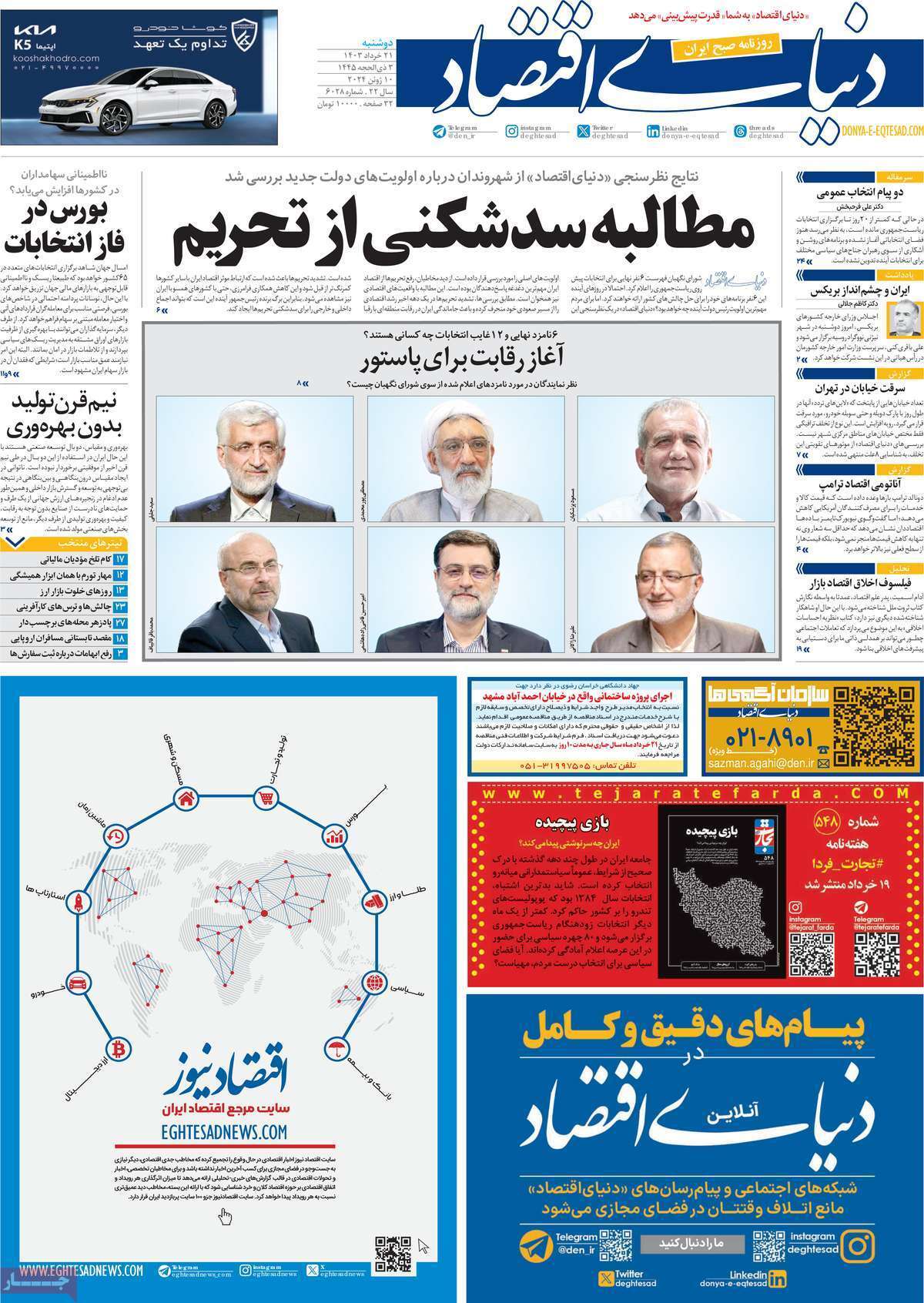 روزنامه دنیای اقتصاد