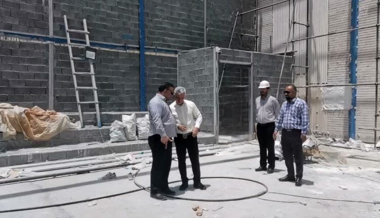 پیشرفت ۶۰ درصدی سالن چندمنظوره ژیمناستیک بوشهر