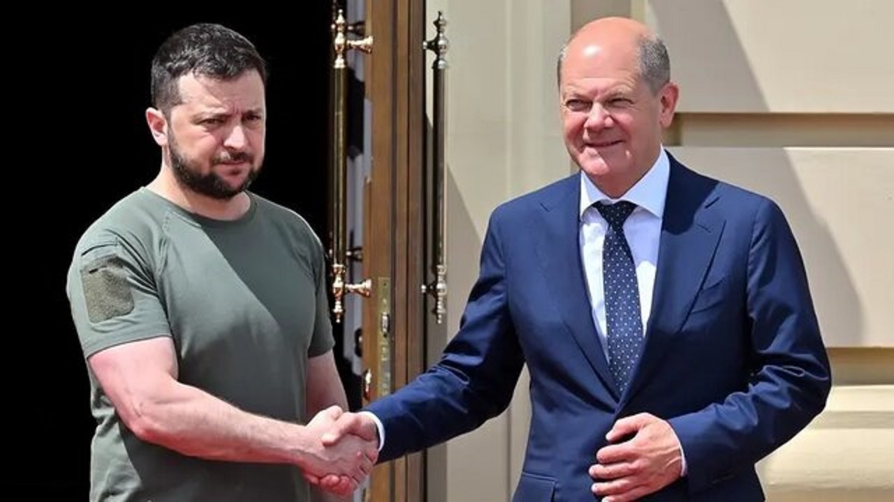 زلنسکی وارد آلمان شد