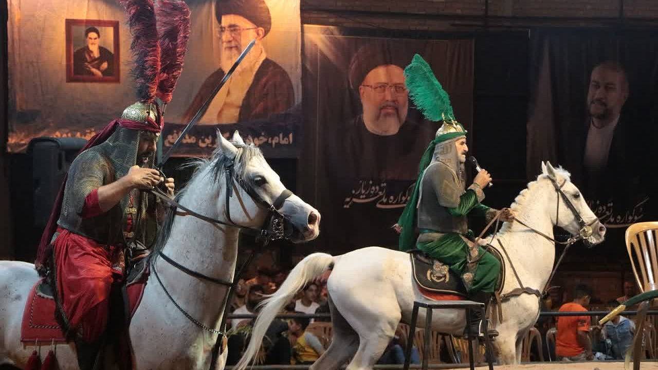 برگزاری مجلس شب دهم سوگواره ملی تعزیه در ده زیارِ کرمان
