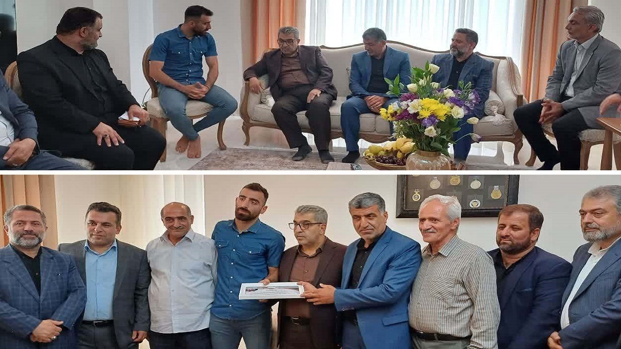 دیدار مدیرکل ورزش و جوانان مازندران با آقای گل آسیا