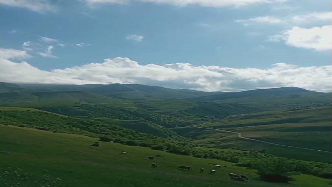 روستای سرسبز داش دیبی گرمی در نقطه صفر مرزی + فیلم