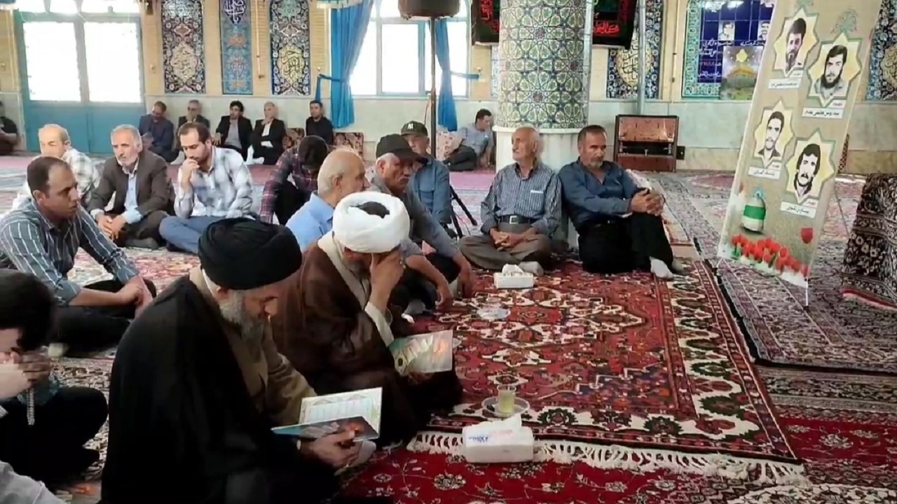مراسم یادواره شهدا و گرامیداشت رئیس جمهور شهید در روستای جغدان + فیلم