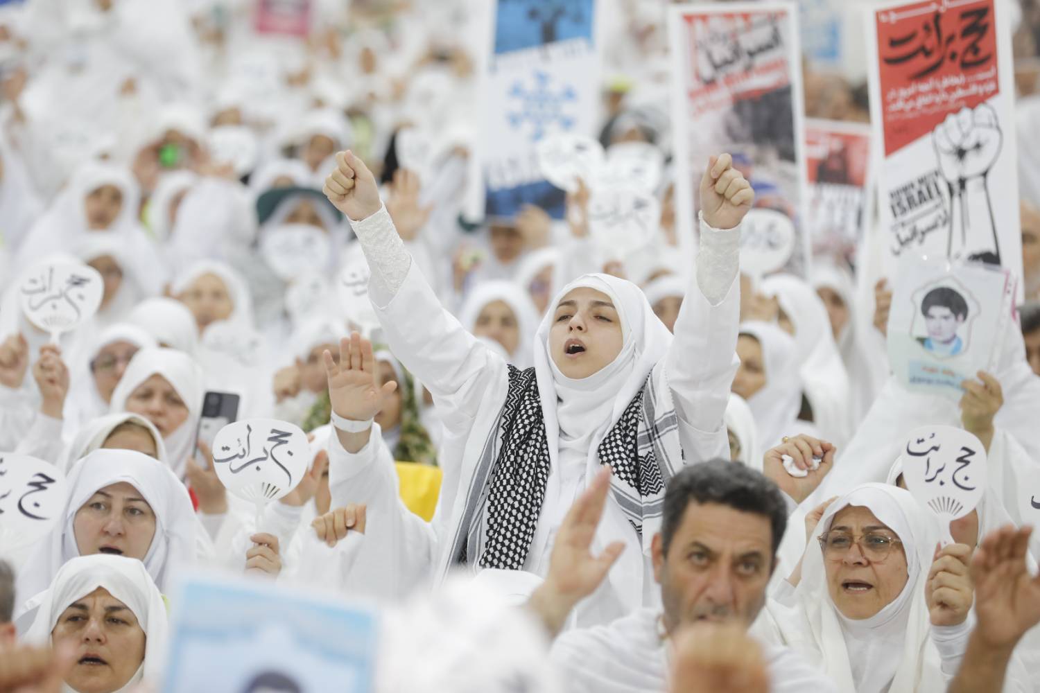 از حضور گسترده حجاج ایرانی تا اهتزاز پرچم فلسطین + عکس