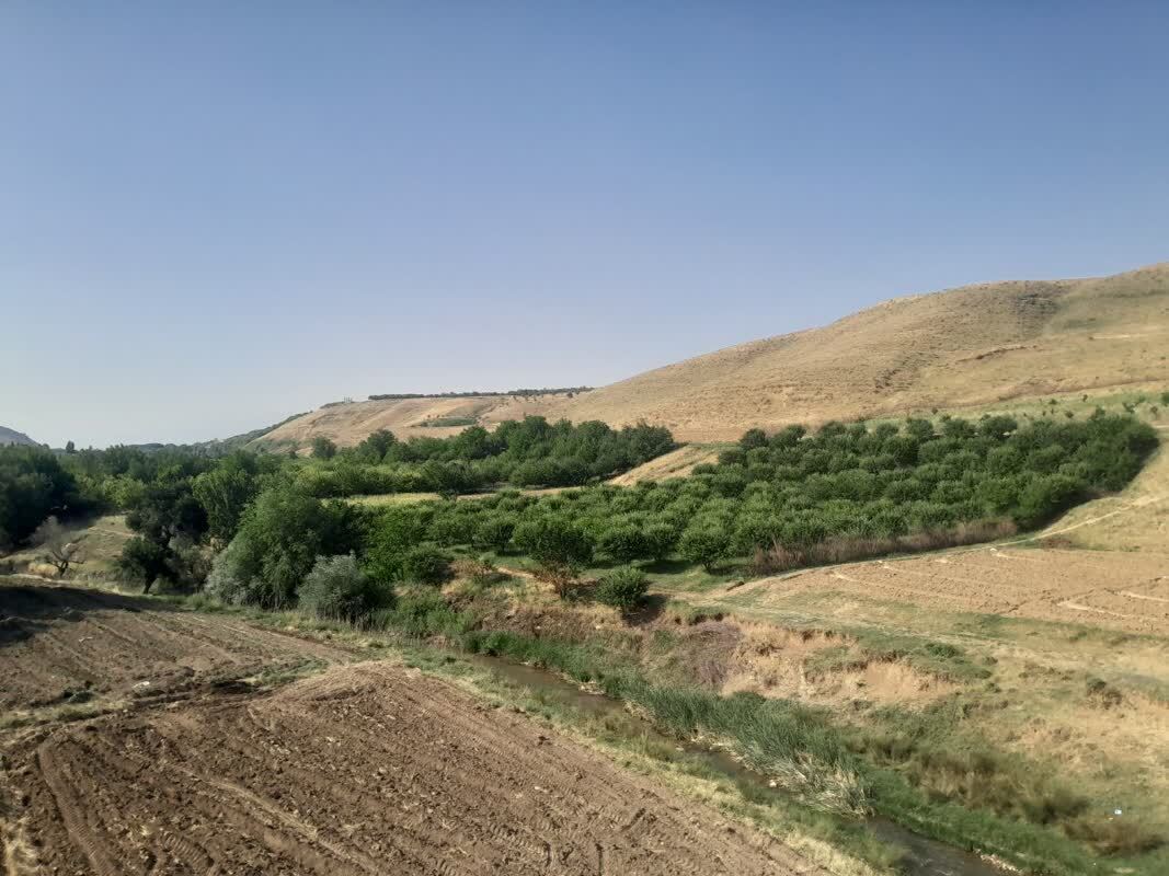 نمایی از کوه های سرسبز روستای قلعه حاتم