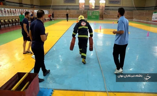 پایان مسابقات قهرمانی آمادگی جسمانی آتش نشانان کشور در قم