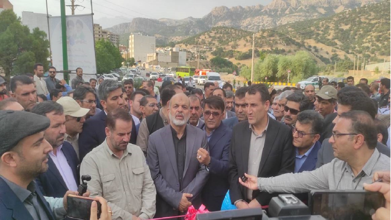 افتتاح پل چهارم بشار یاسوج با حضور وزیر کشور