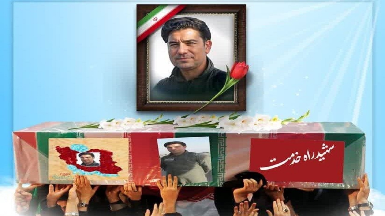 تشییع پیکر سرگرد بهروز قدیمی در زنجان