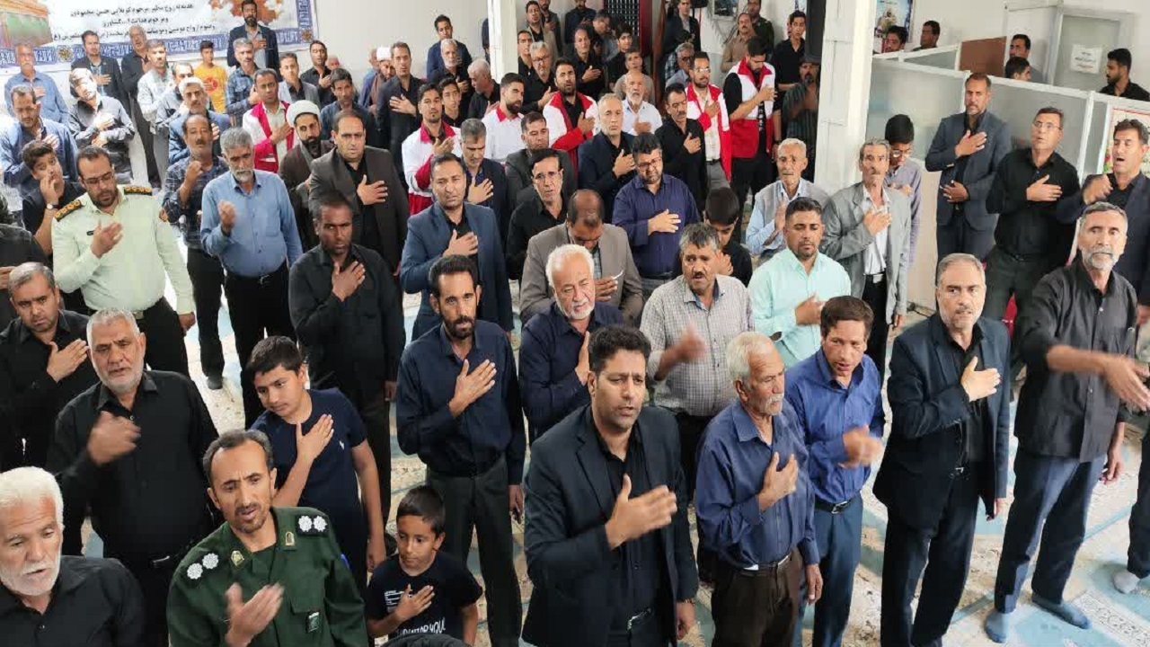 فرهنگیان شهرستان خاتم در سوگ شهادت آیت الله رئیسی+فیلم