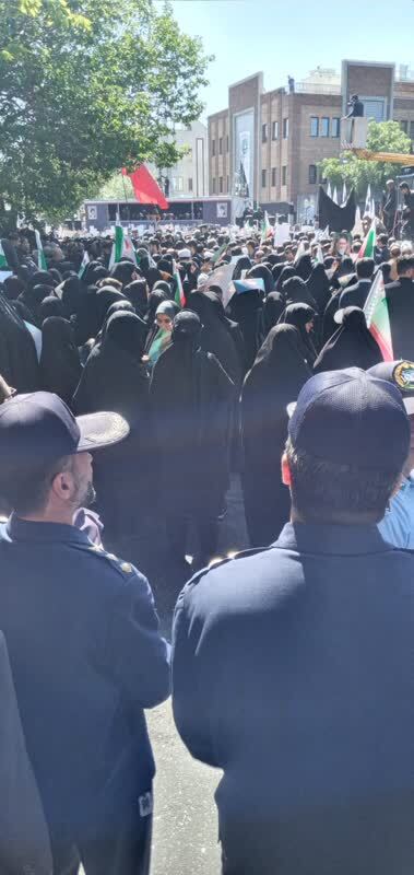 مراسم تشییع شهید آل هاشم