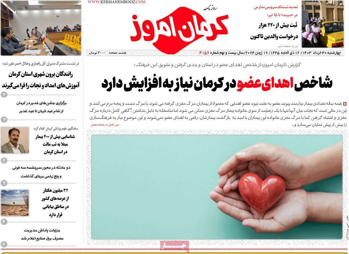 روزنامه کرمان امروز