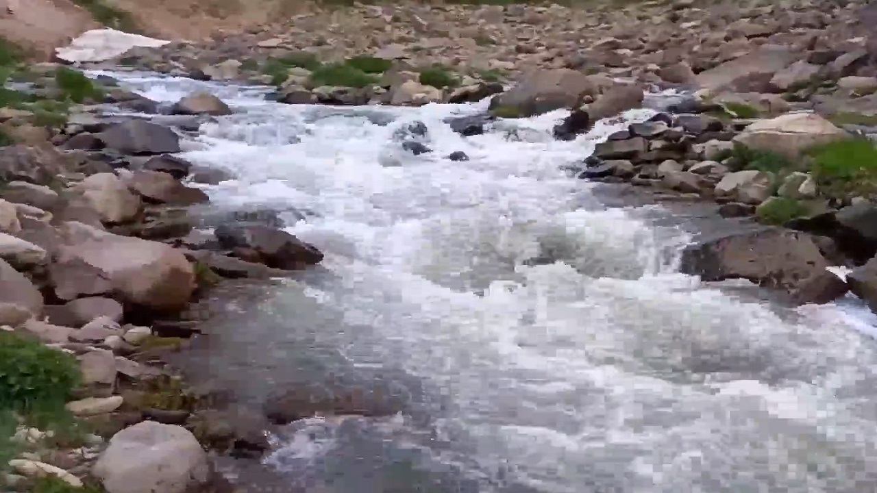 خروش رودخانه مردق چای مراغه