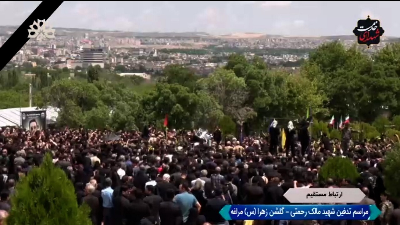خاکسپاری استاندار شهید آذربایجان شرقی در مراغه