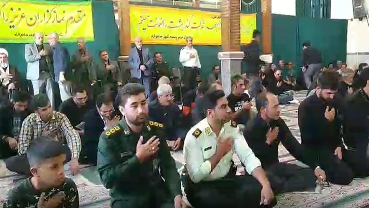 مراسم گرامیداشت خادم الرضا شهید رئیسی و همراهانش در شهرستان بهار + فیلم