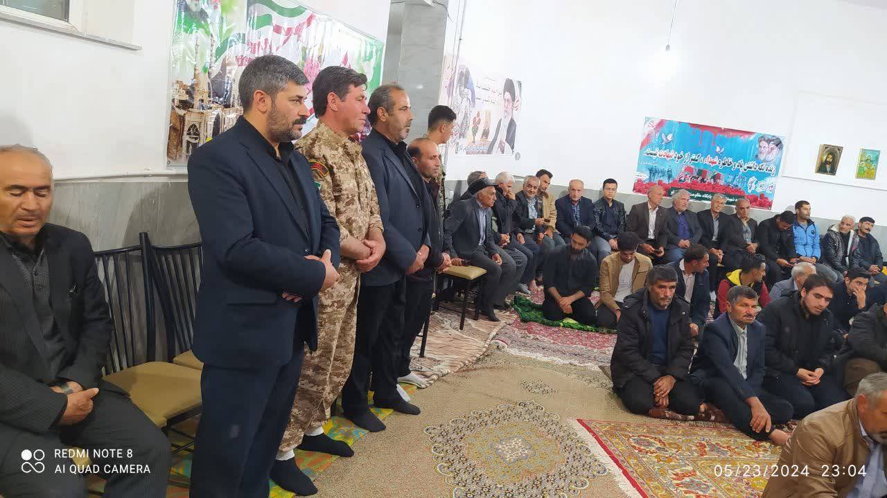 برگزاری مراسم بزرگداشت در روستای مرتضی قلی کندی