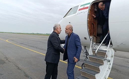 وزیر کشور وارد رشت شد