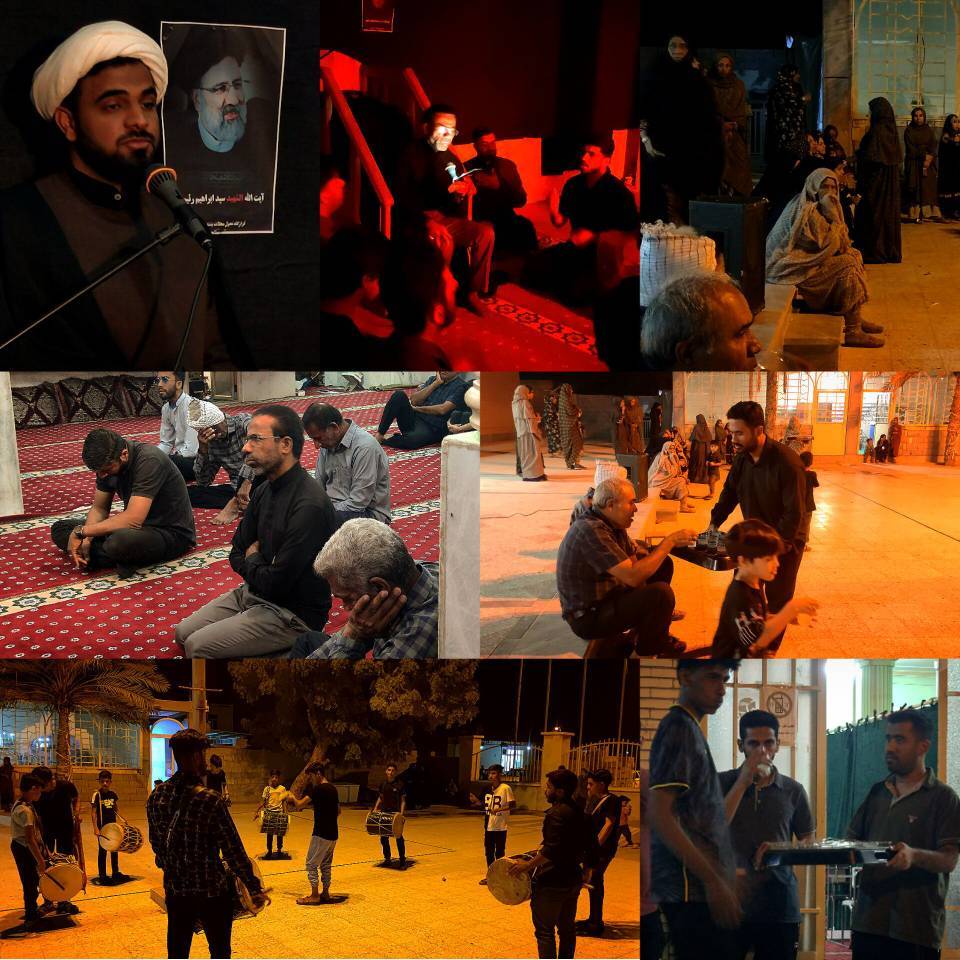 مراسم سوگواری برای رئیس جمهور شهید و یارانش مراسم سوگواری برای رئیس جمهور شهید و یارانش