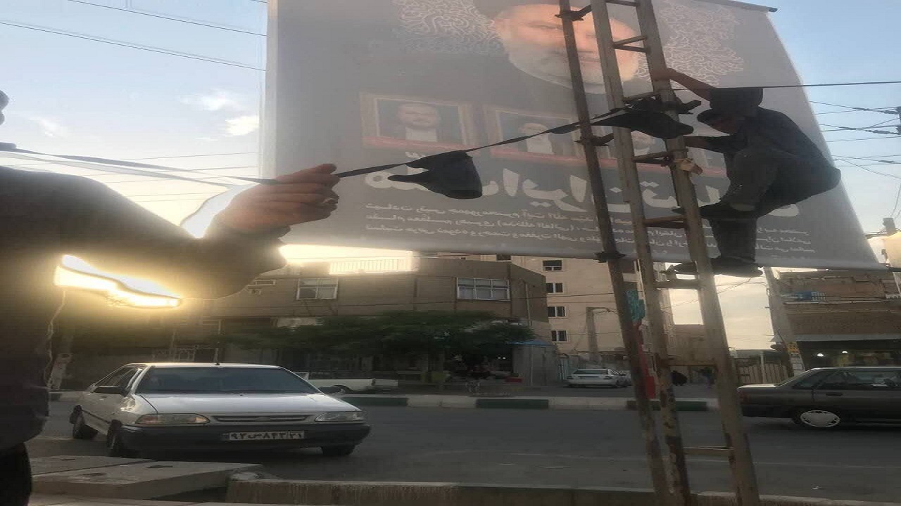 سیاهپوش شدن معابر روستای قشلاق جیتو سیاهپوش شدن معابر روستای قشلاق جیتو