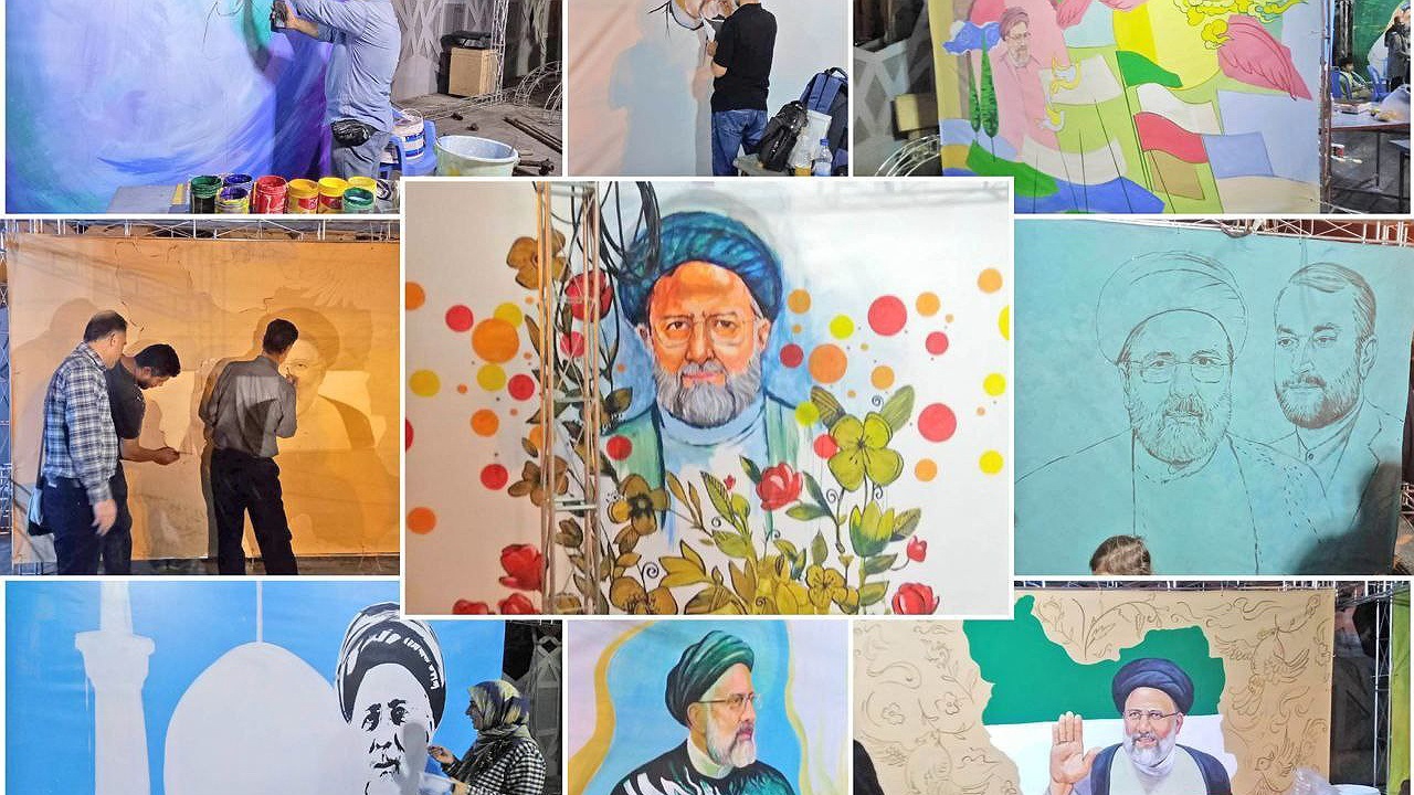 خلق ۱۰ نقاشی دیواری با یاد و نام شهیدان خدمت