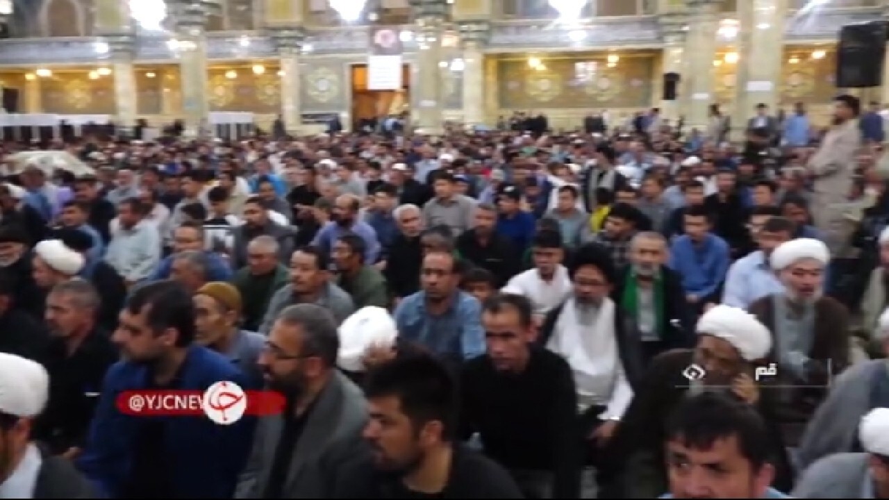 آئین گرامیداشت شهید آیت الله رئیسی و همراهانش در قم + فیلم