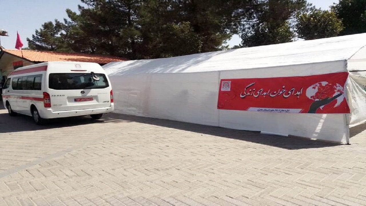 استقرار تیم سیار انتقال خون در شهرستان لردگان